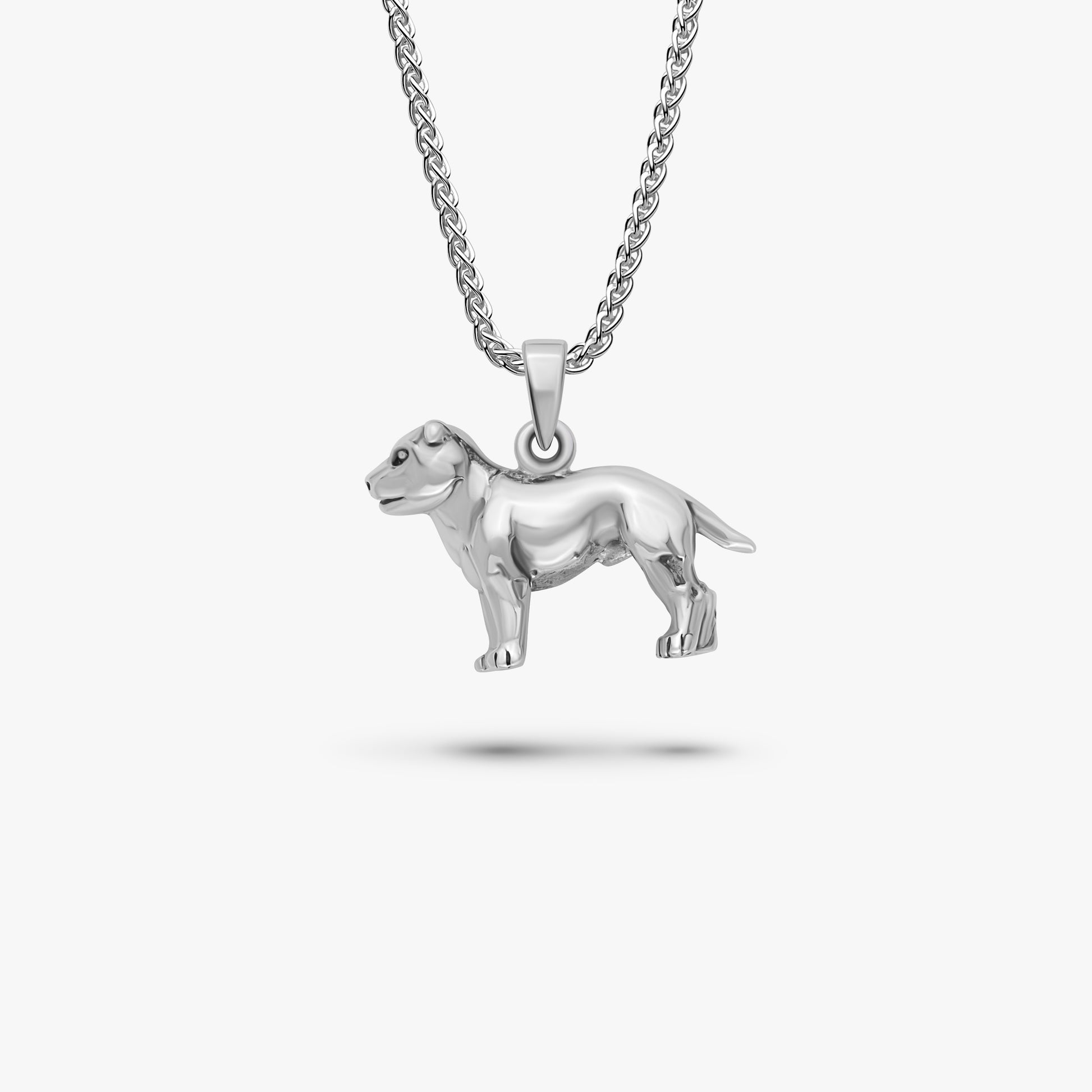 pitbull 925 sterling silver necklace