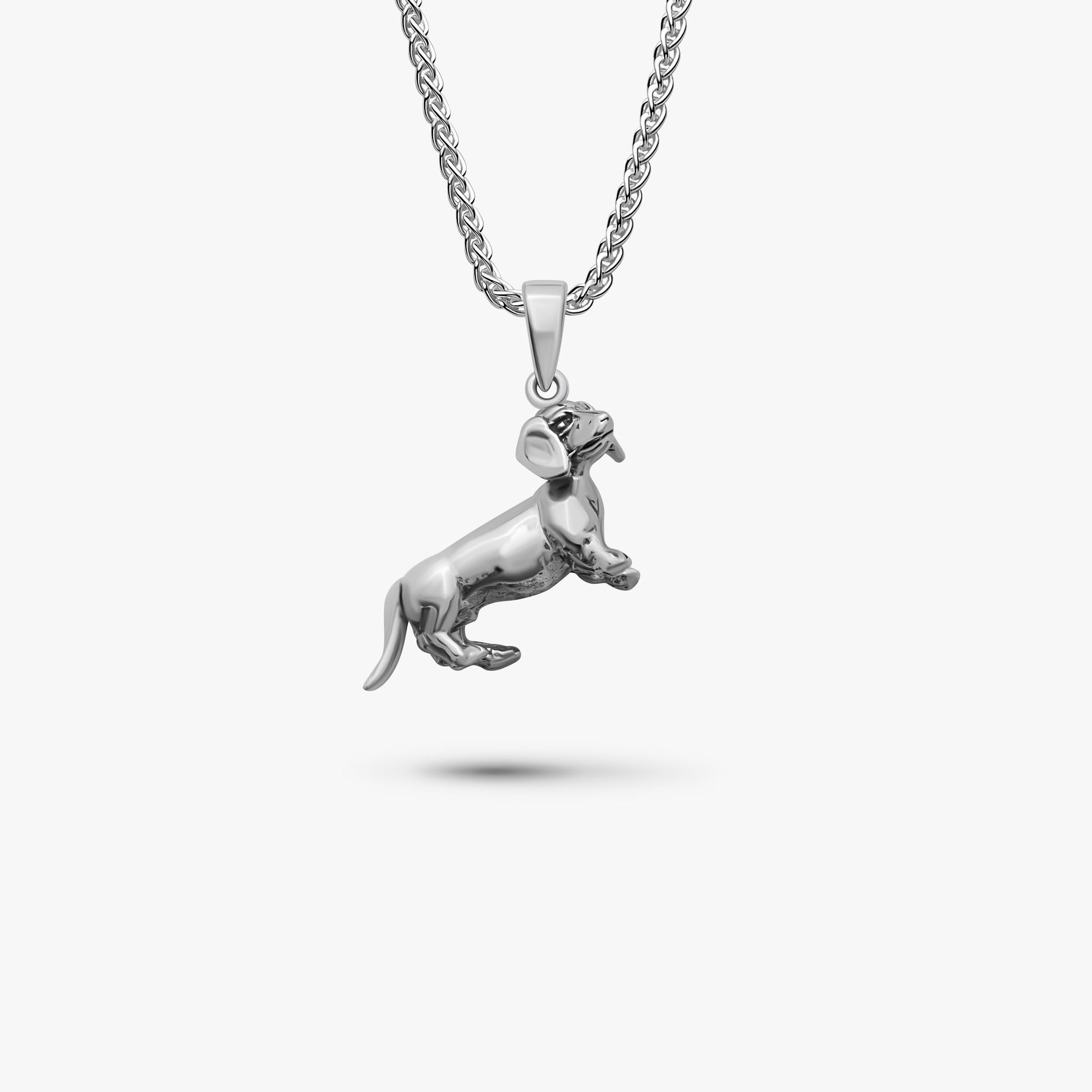 dachshund 925 silver necklace