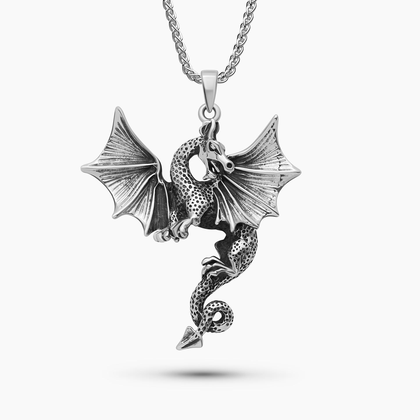 dragon 925 silver necklace