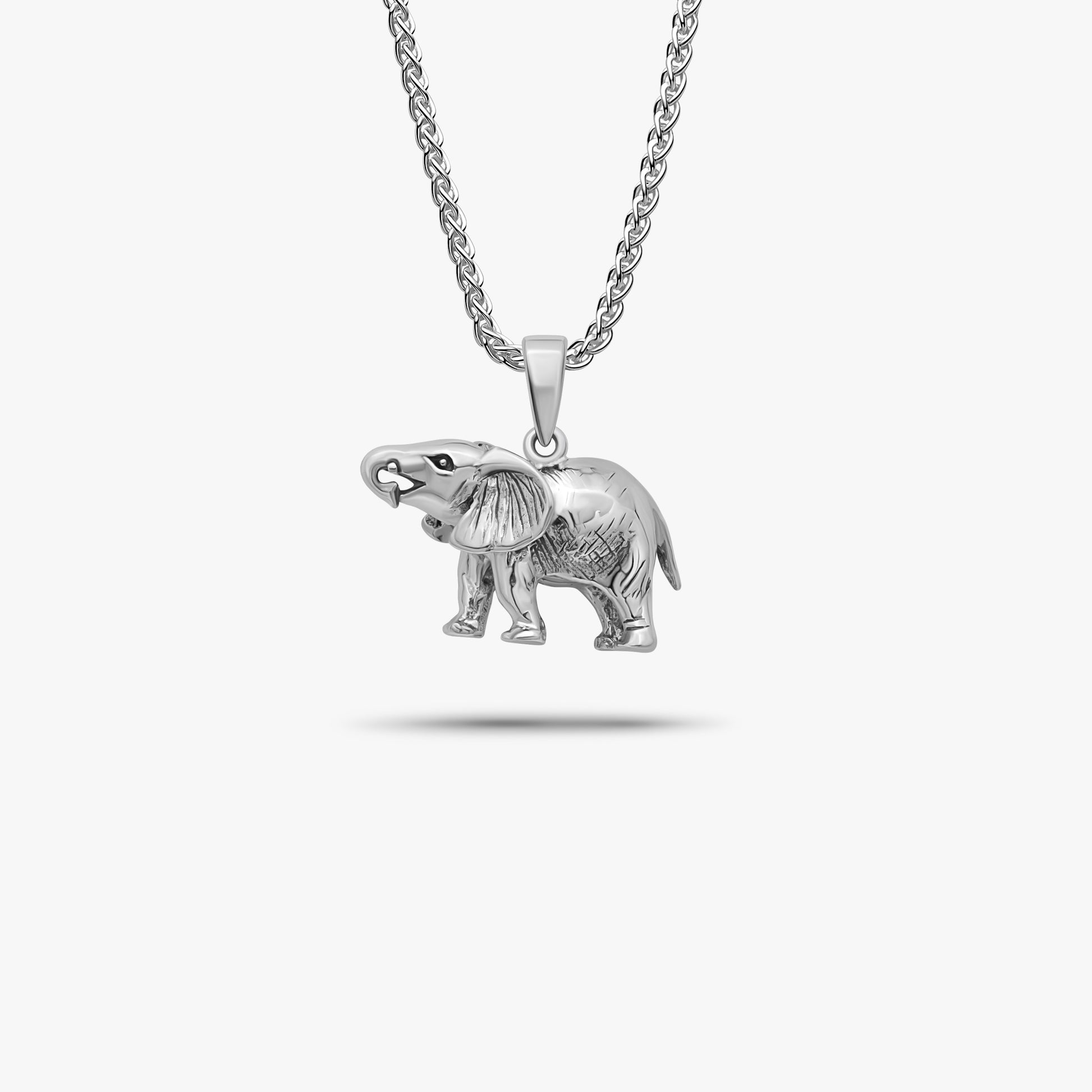 elephant 925 silver necklace