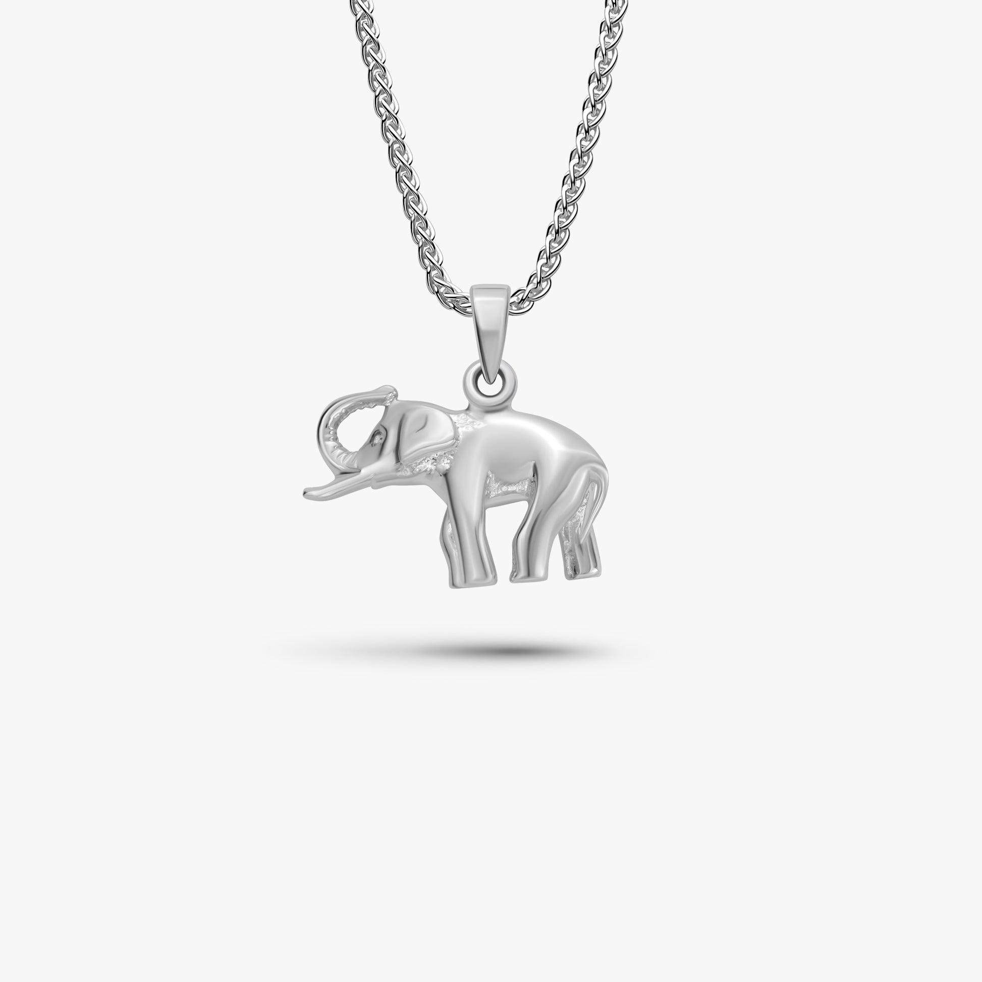 elephant 925 silver necklace