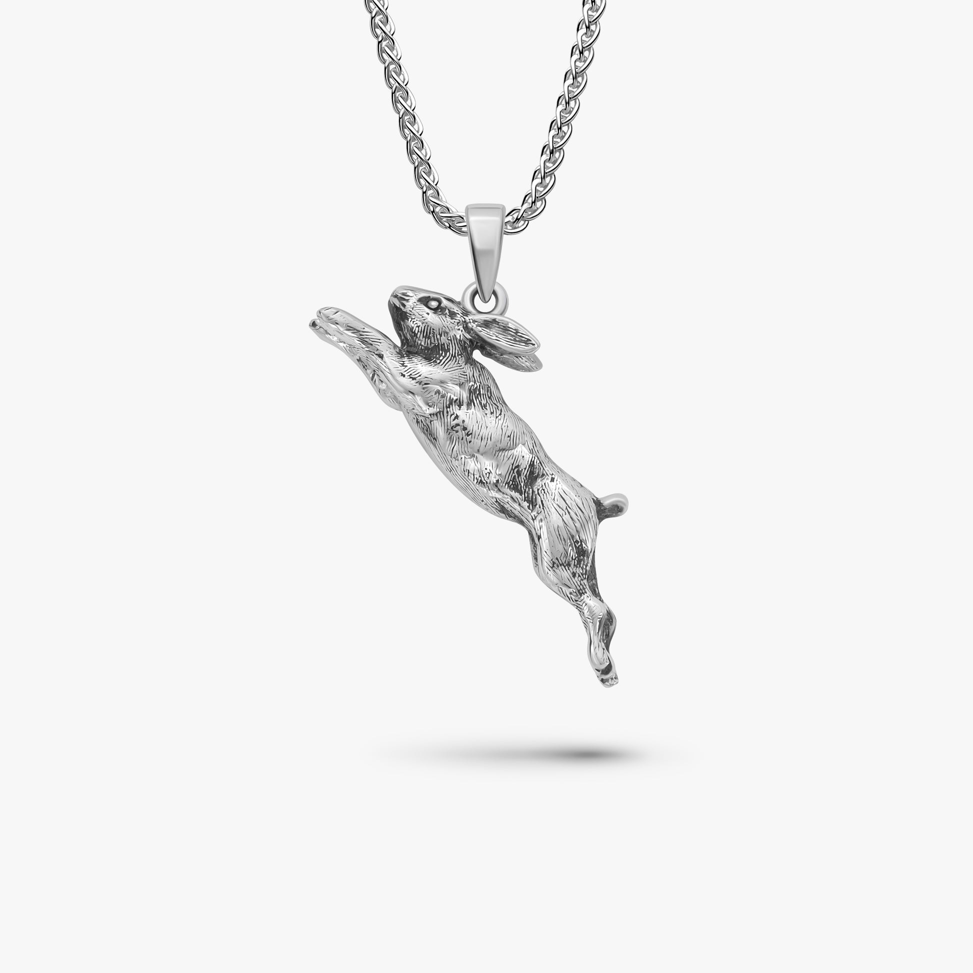 hare 925 silver necklace