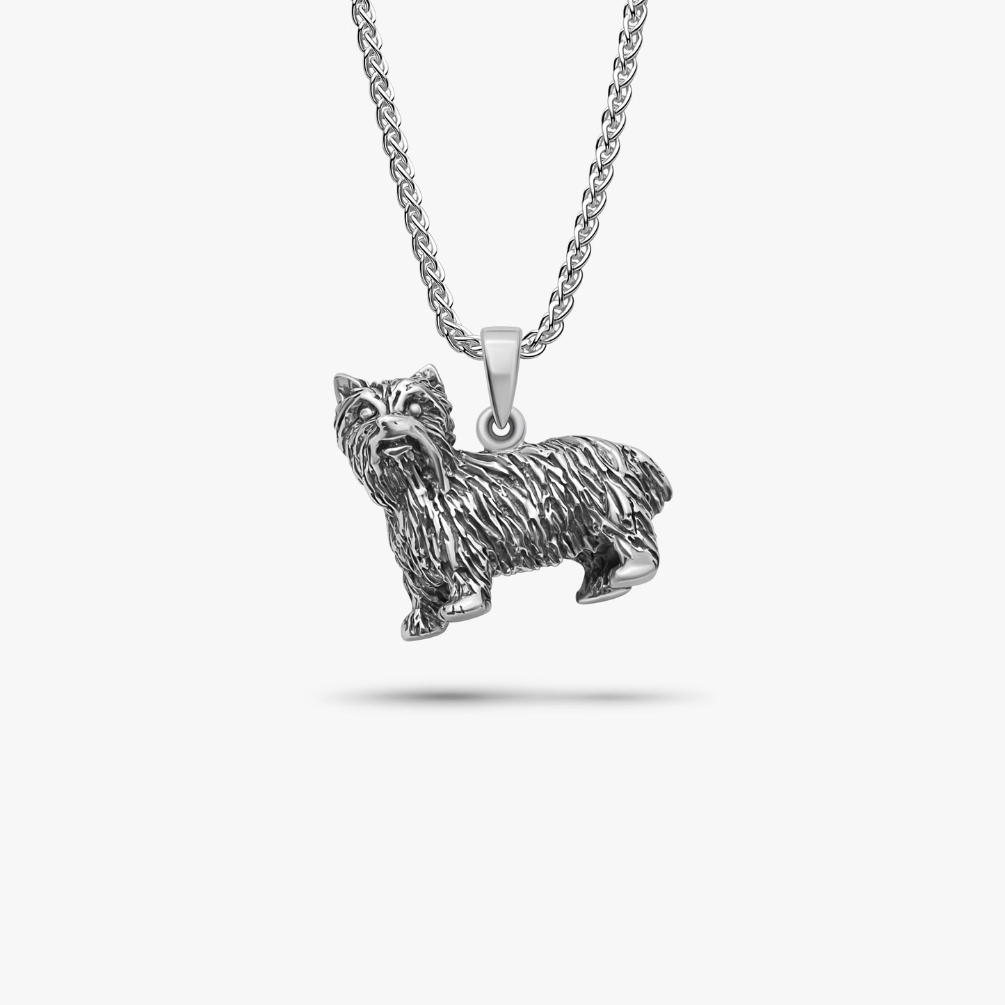 yorkshire terrier 925 silver necklace